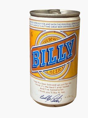Billy Beer Collectible Empty Can Vintage Breweriana Memorabilia